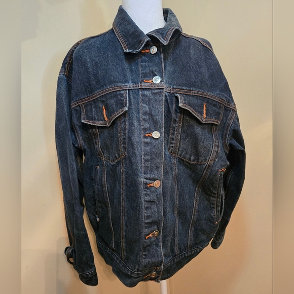 Women's Denim Jacke Blue  Crest Denim Company USA 🇺🇸 - Picture 1 of 16